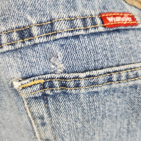 Wrangler Jeans Mens 38x34 Blue Denim Slim Straight Leg Rodeo Ranch Hand Workwear - Picture 14 of 16
